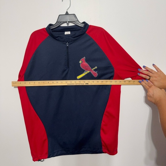 St. Louis Cardinals quarter zip up short sleeve pullover - Picture 9 of 10